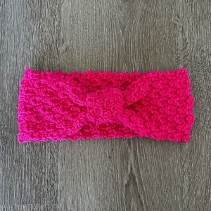 Handmade Barbie Pink Knit Headband